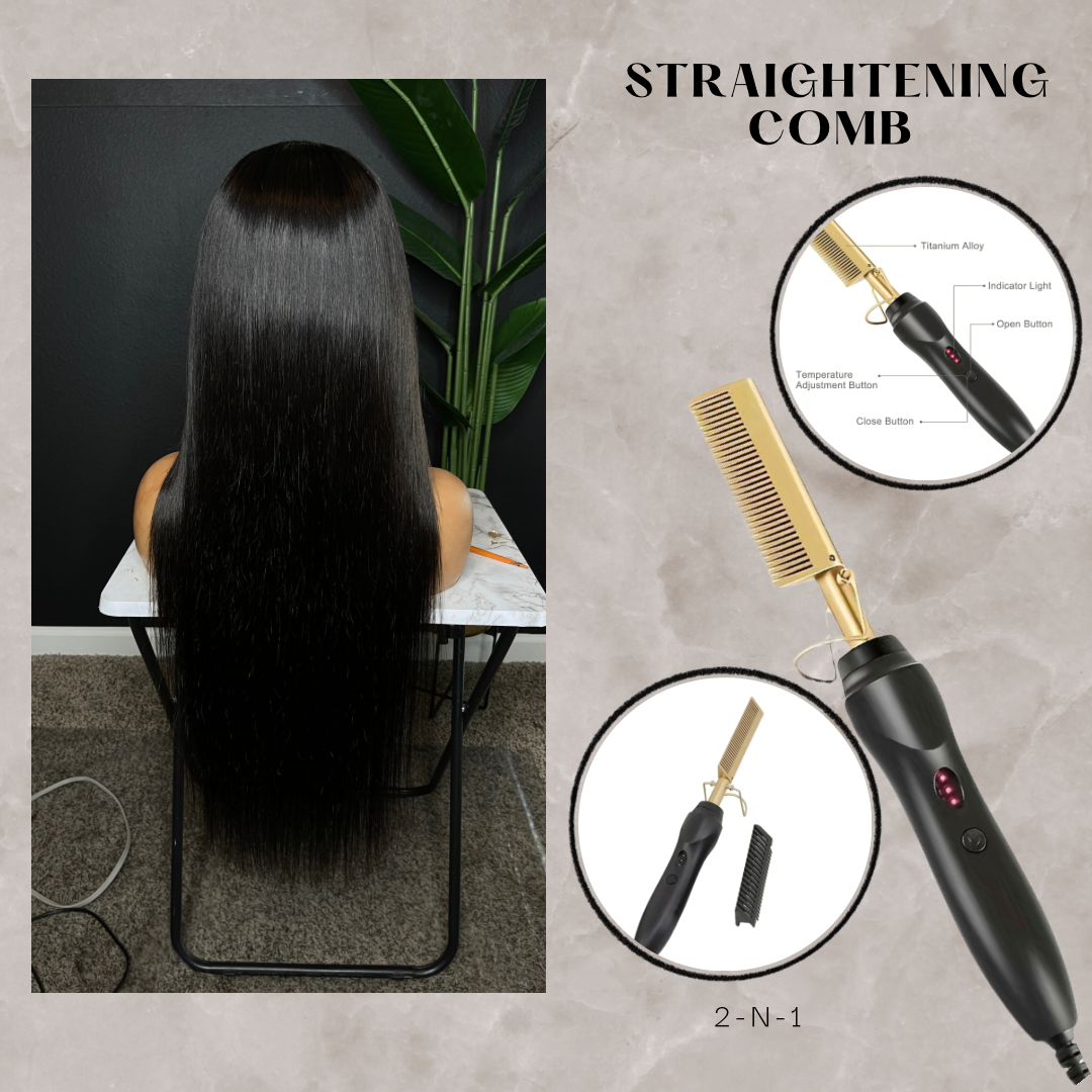 Hot straighten hair comb Rockn Robin Wigs